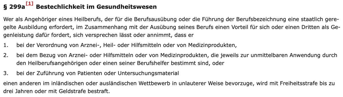 Übersicht der Straftatbestände im Medizintourismus